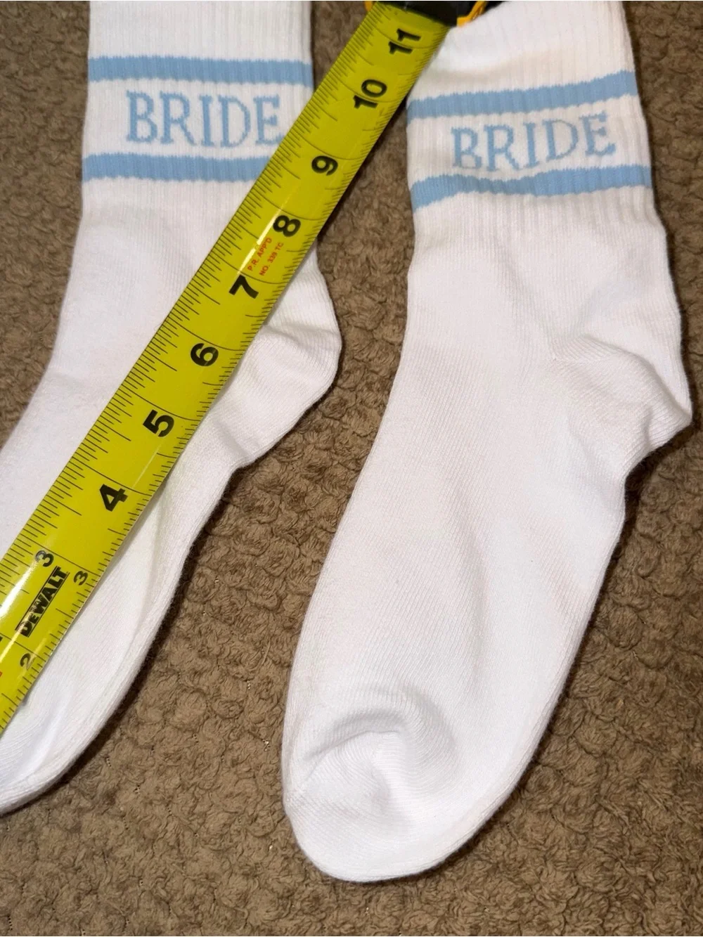 Something Blue Bride Crew Socks